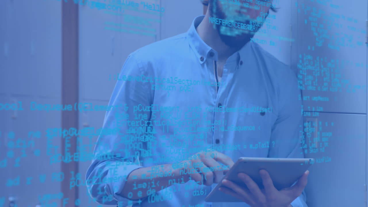 hombre usando una tableta