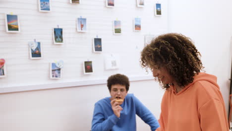 people playing indoors