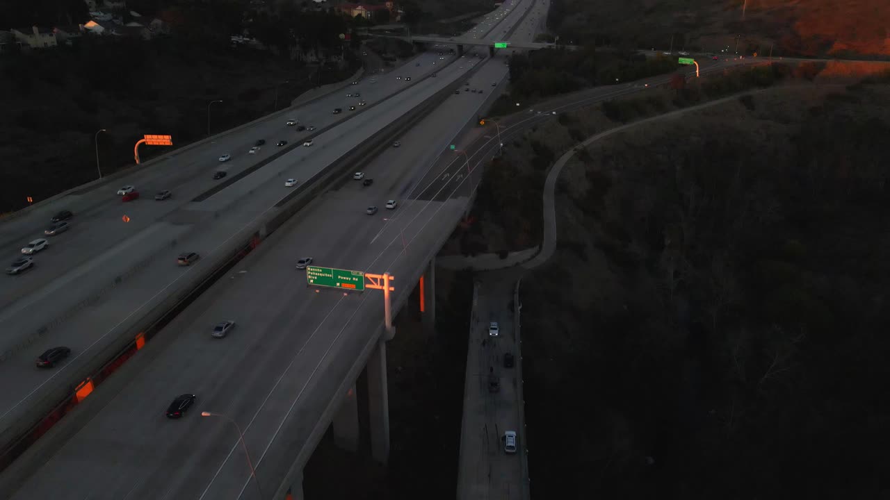 San Diego Interstate 15 and Los Peñasquitos Creek Arch Bridge Flyover