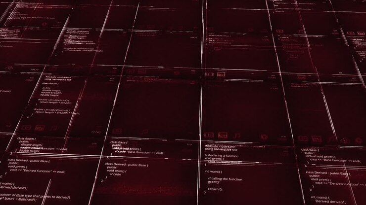 Abstracte computercode visualisatie