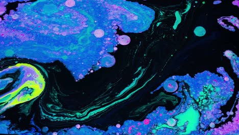 abstract neon fluid art