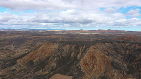 semi-desert-natural-region-badlands-Bardenas-reales-Spain-clay-chalk-soil