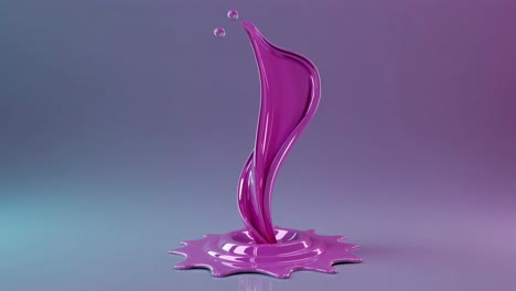 purple liquid splash