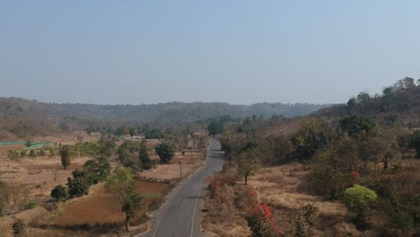 aerial of the road while traveling | summer in india