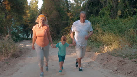 Evening-run-together-in-the-woods