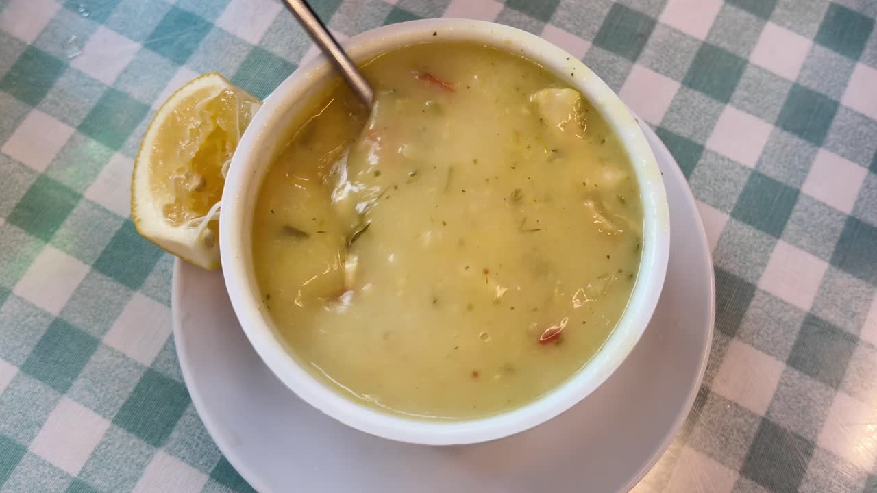 Fish Soup with Lemon