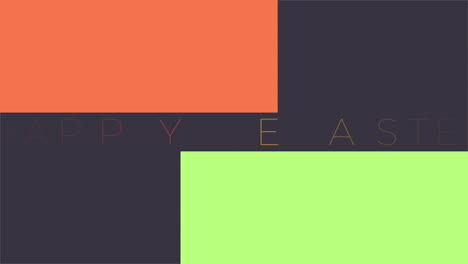 colorful diagonal pattern with happy easter text