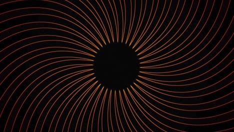 black and gold hypnotic spiral