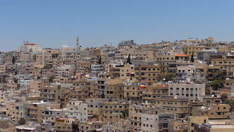 amman, jordan. close shot for houses. urban sprawl 4k footage