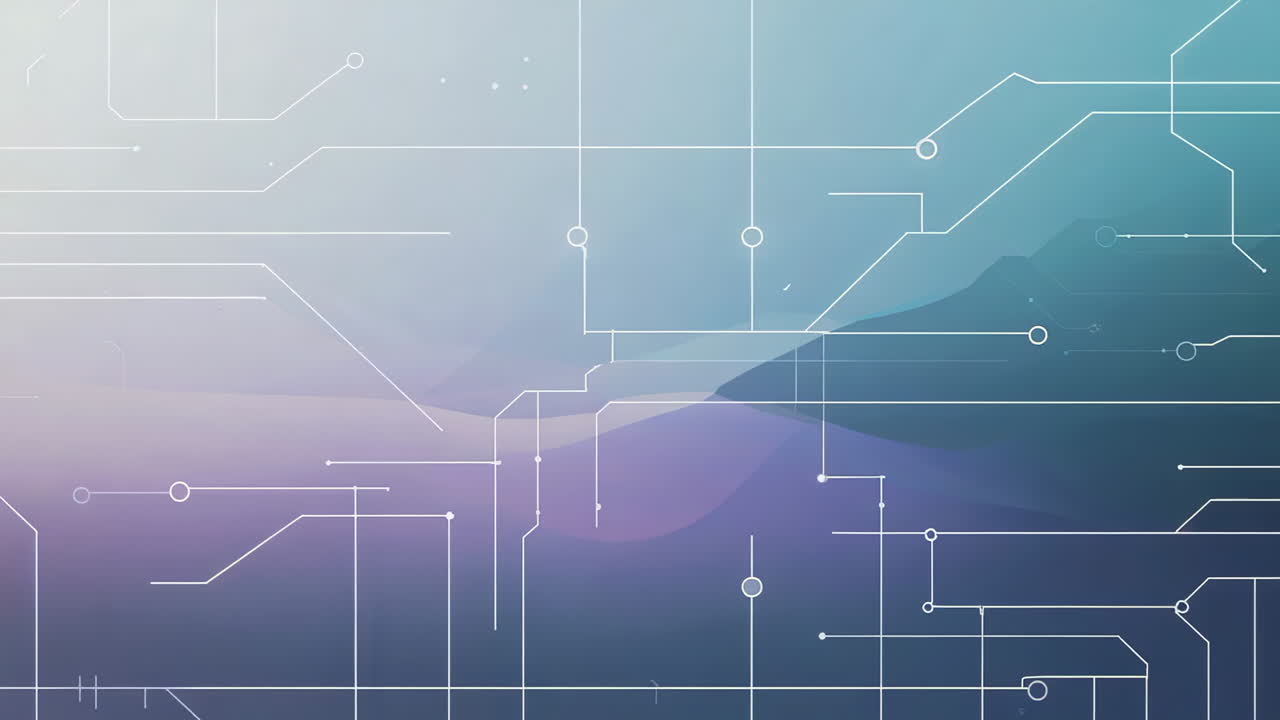 Abstract Digital Circuit Board Network Background