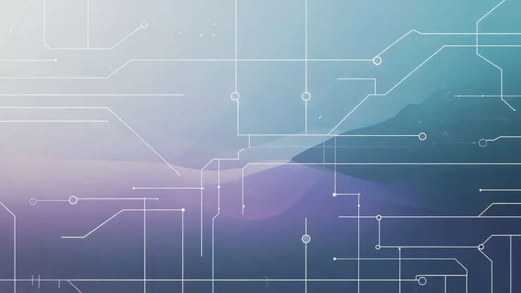 Abstract Digital Circuit Board Network Background