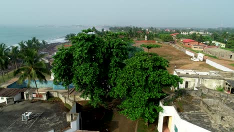 Located-in-the-historical-town-of-Elmina,-Ghana-West-Africa