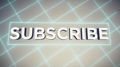 "SUBSCRIBE"---Framed-Text---White---Futuristic-Background