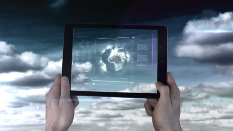 a new tablet interface being used outside