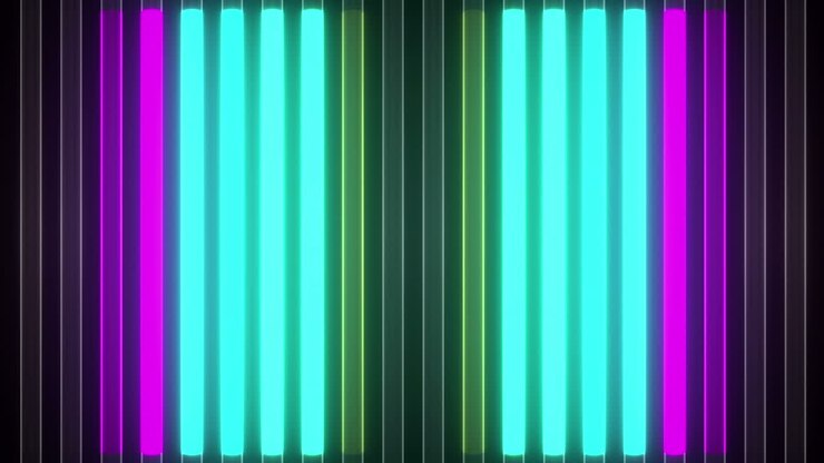 4K neonfarvede lys. Looped baggrund