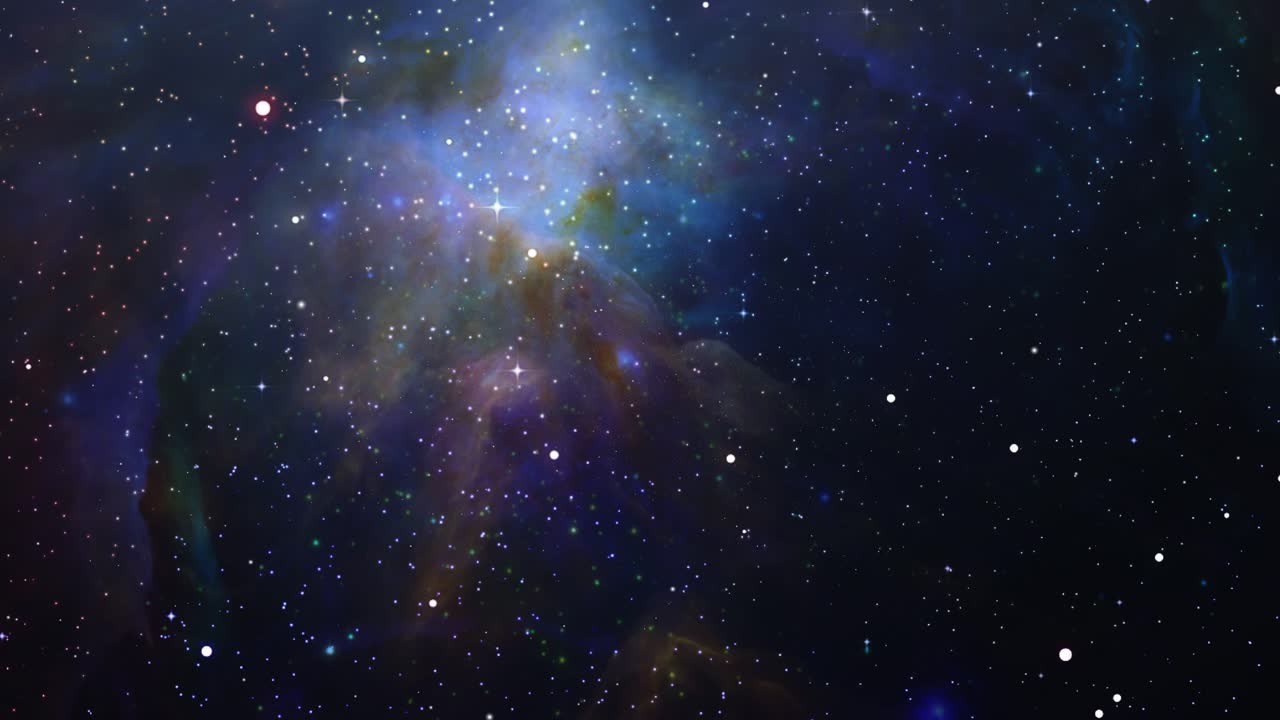 Nebula and stars in space ultra HD