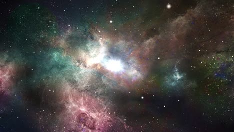 nebulosa abstracta viaje espacial fondo en bucle