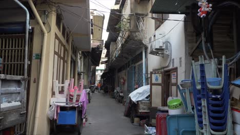 narrow alley in an asian city