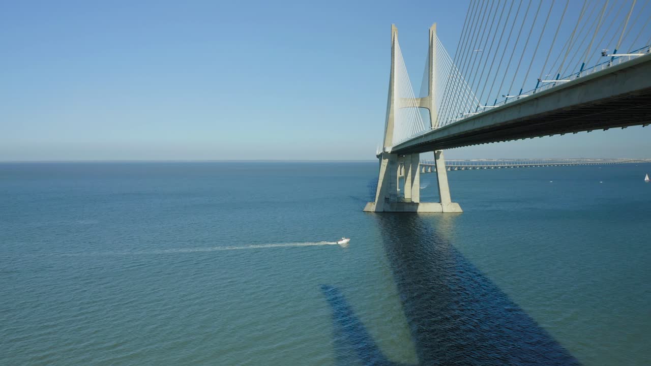 Vasco da Gama Bridge in Lisbon, Portugal