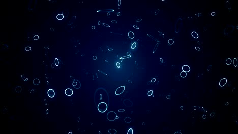 particles blue dust abstract light bokeh motion titles cinematic background loop