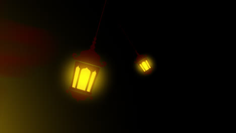 Ramadan-lantern-lamp-hanging-loop-Animation-video-transparent-background-with-alpha-channel.