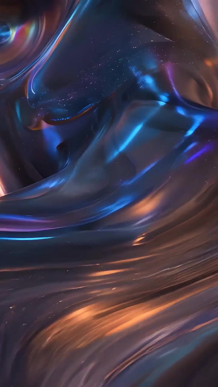 Abstract Metallic Waves Background 4K