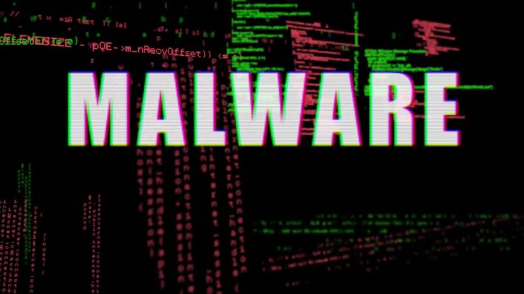 Malware text against data processing in background