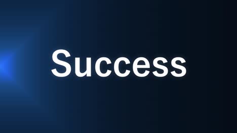 success text animation message motion graphics