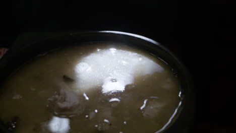 ajiaco soup in a bowl