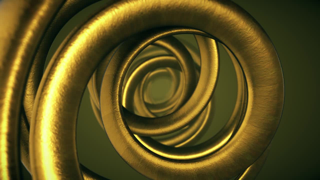 Sfondo astratto di tunnel ipnotico animato. Animazione digitale in loop continuo. Rendering 3D. 4K, Ultra HD.