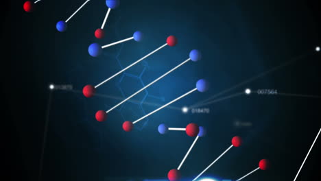 adn azul y montaje científico