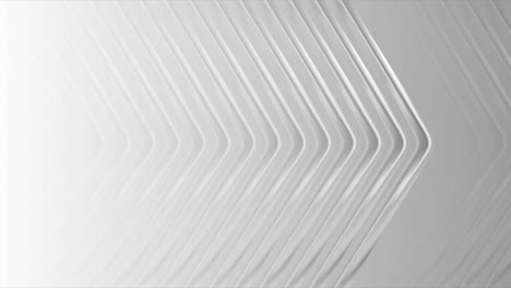 diseño de movimiento de tecnología gris blanco con flechas brillantes plateadas