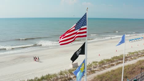 flags of usa, pow mia, myrtle beach, air force