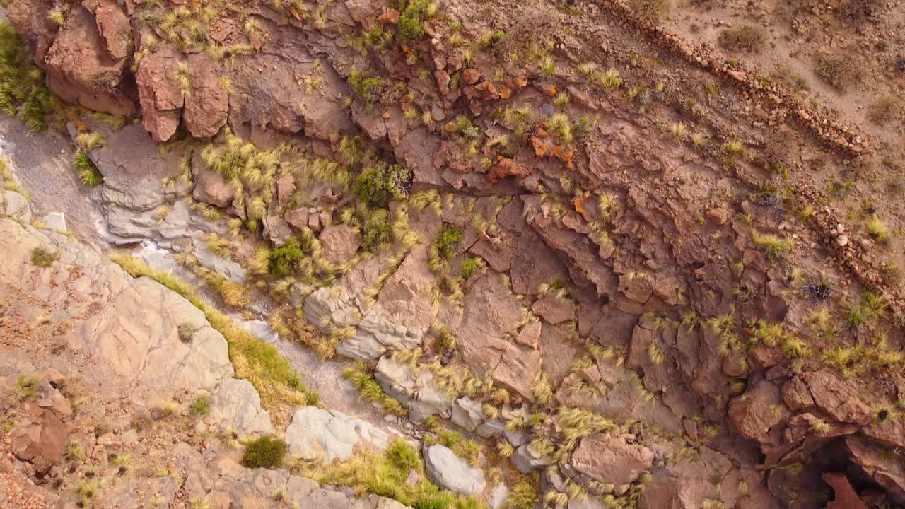 disparo aéreo de drones de la sequía