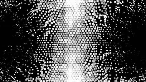 animación hexagonal abstracta patrón multicolor concepto suave de 4k