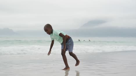 family enjoying free time by the sea