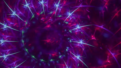 colorful trippy psychedelic motion blur loop - star sparkles - seamless looping cosmic kaleidoscope, spiritual techno trance background