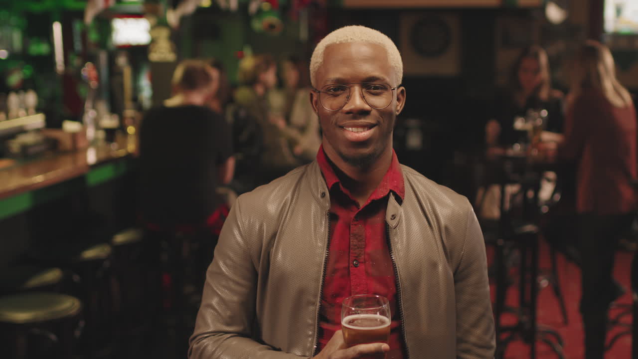 Afro Man At Local Pub