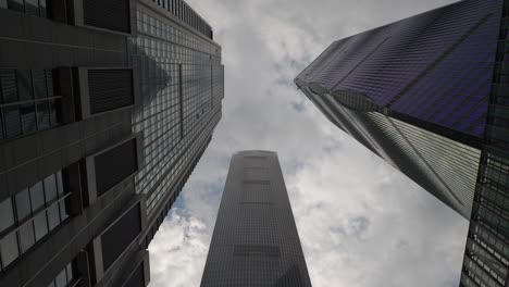 day time guangzhou city downtown skyscrapers up view 4k china