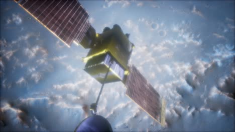 topógrafo global en órbita alrededor del planeta marte