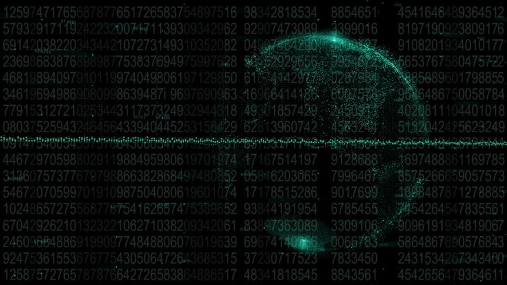 Børsdata og statistisk databehandling mod en roterende globus