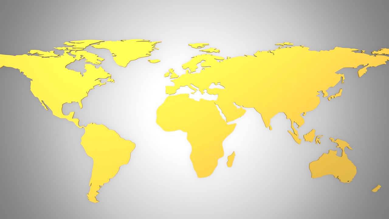 el mapa del mundo se convierte en un globo