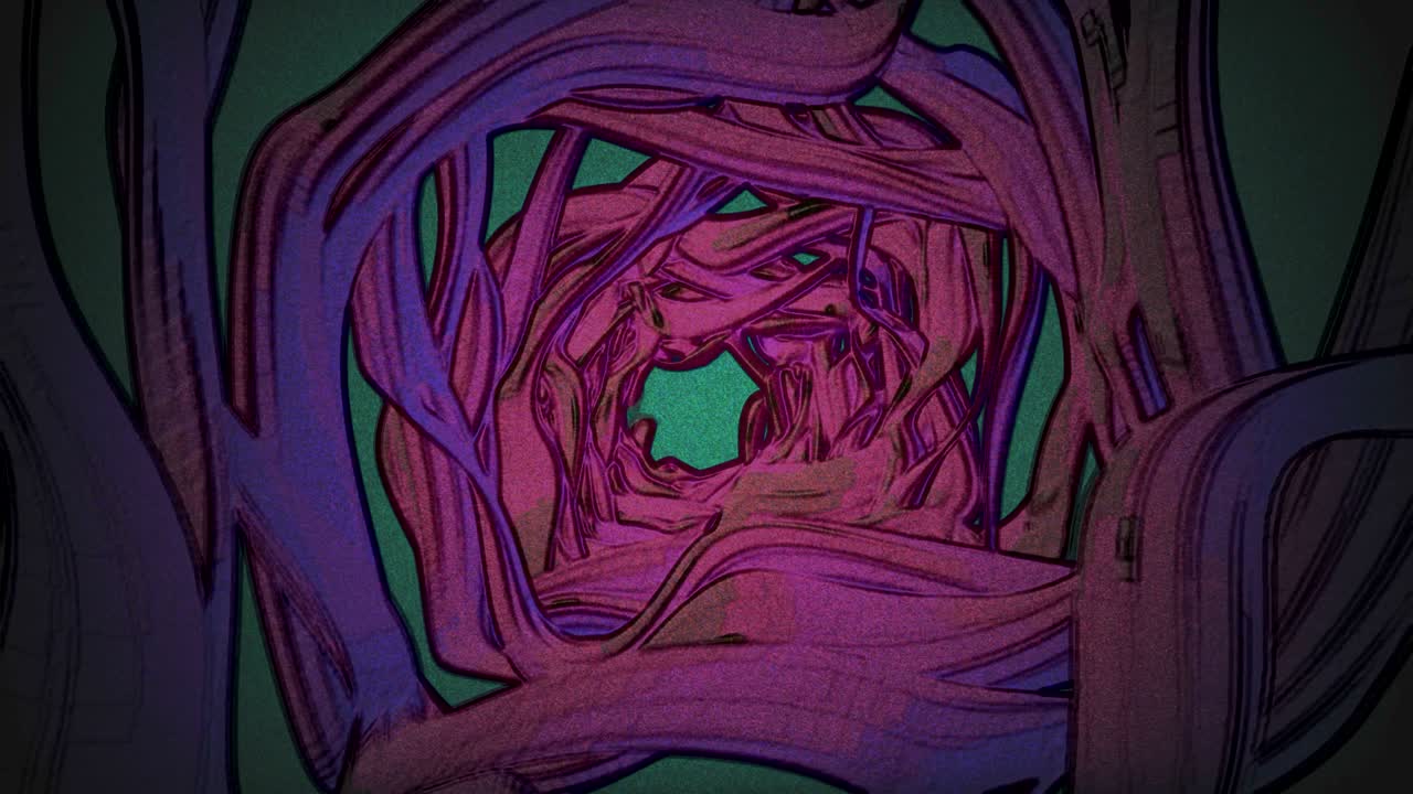 Abstract Background Organic Tunnel Ripple
