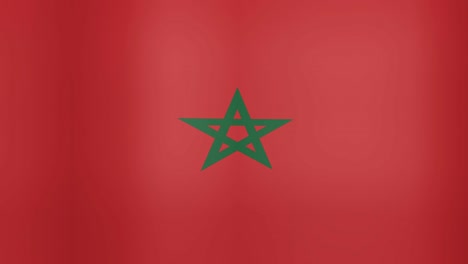 waving flag of morocco looping background