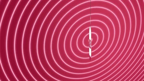 animación del texto de venta sobre fondo rojo