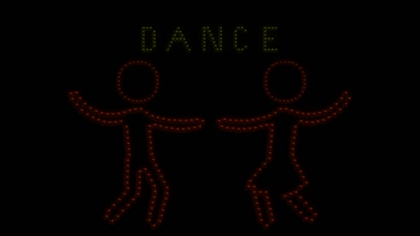 el logotipo de la luz de la danza