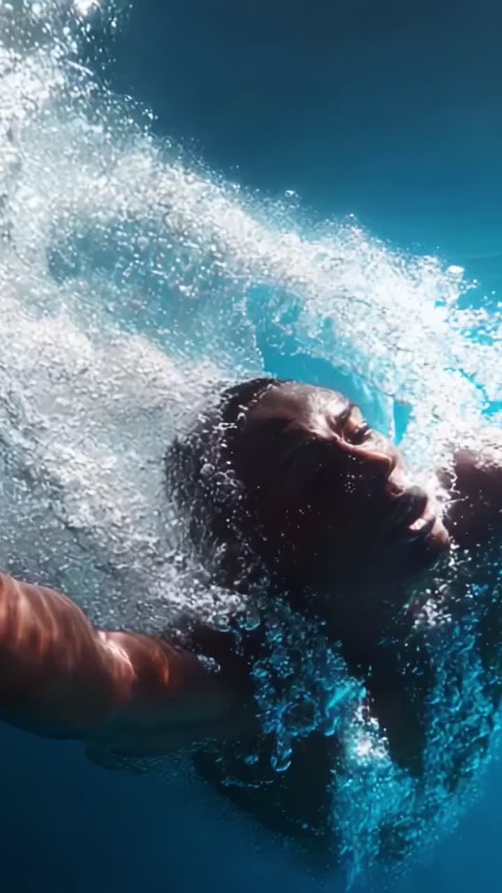 A Stunning Underwater Journey: Capturing the Essence of Freedom and Serenity Beneath the Surface of the Water With Two Unique Swimmers in Motion