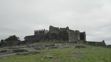 medieval lindoso castle on a rocky hill, portugal