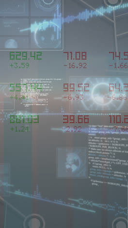 animación del procesamiento de datos sobre formas