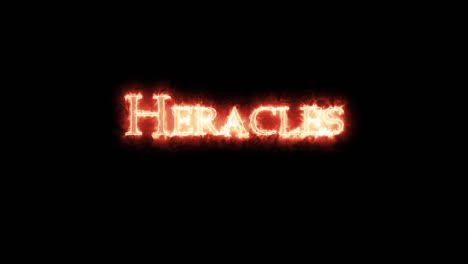 헤라클레스 (heracles) 는 불로 쓰여진 루프 (loop) 이다.